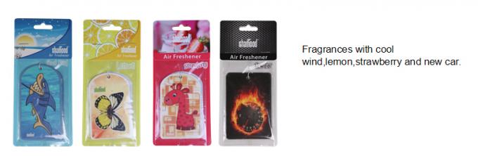 Hanging Thick Paper Car Air Freshener with Mutipul Choices Various Fragrance