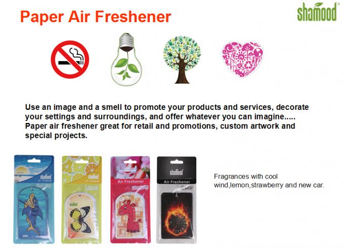 Animal Giraffe Thick Paper Air Freshener Strawberry Fragrance Eco - Friendly