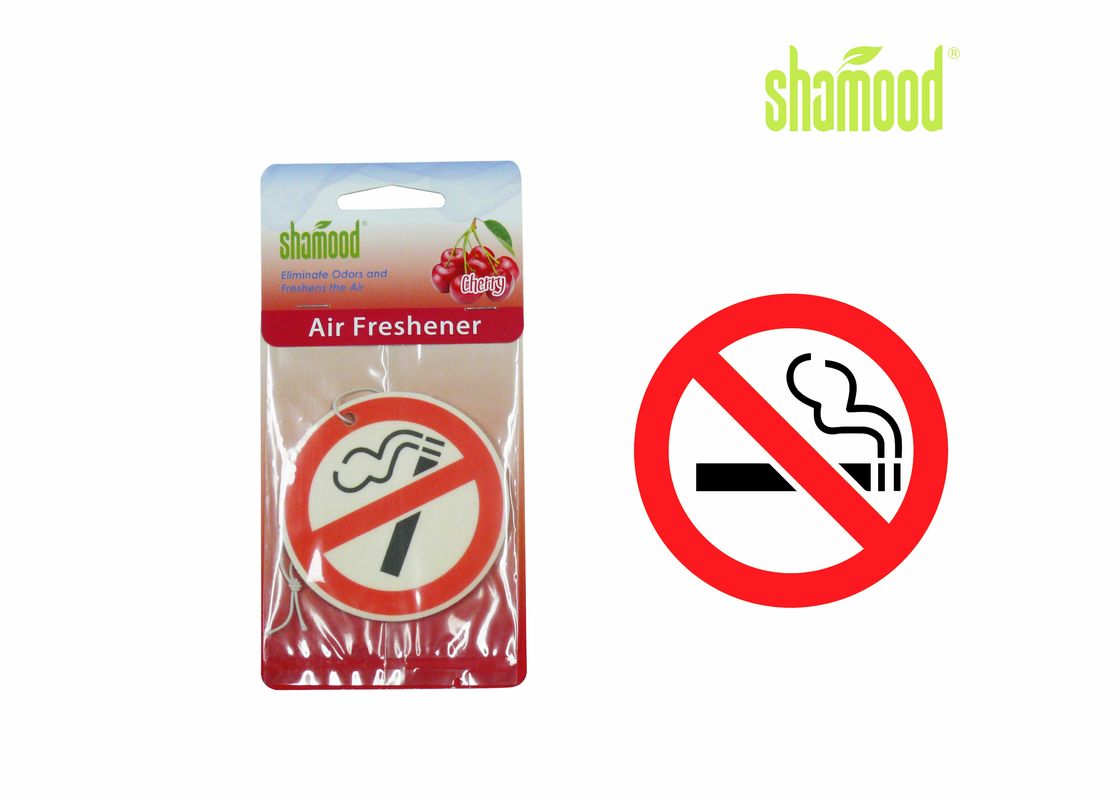 Customized No Smoking Paper Air Freshener For Home Eco - Friendly