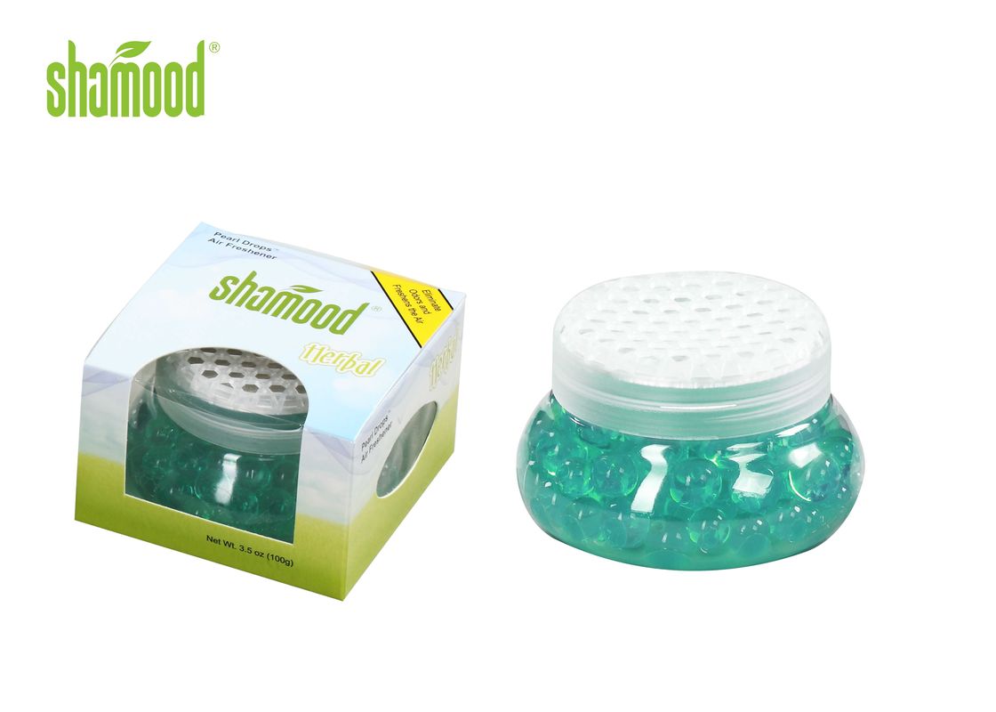 Herbal Pearl Gel Home Air Freshener 3.5 OZ Volume Customized Oval Bottle