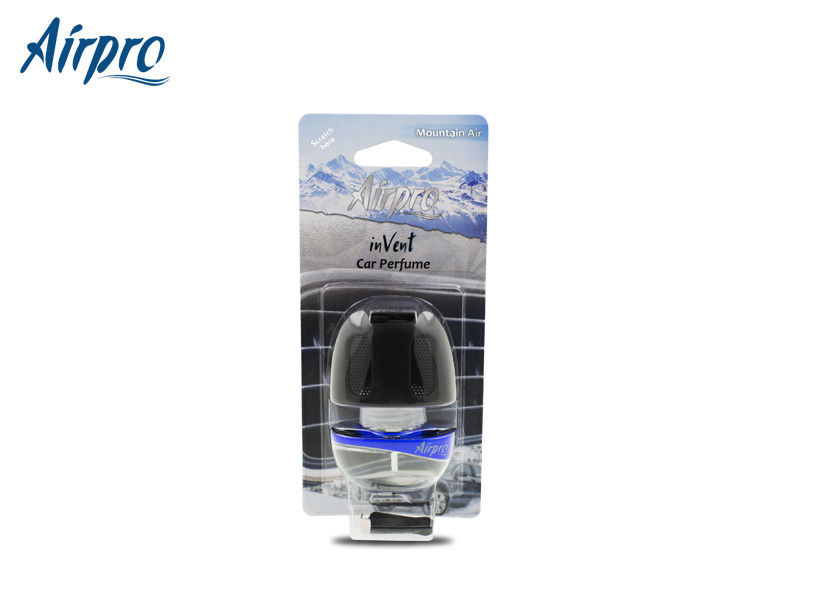 Mountain Air Smell Luxury Car Perfume Blue Color ABS / Glass Bottle Material