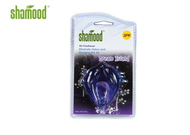 Professional Colorful PVC Car Hanging Air Freshener With Dream Island Fragrance