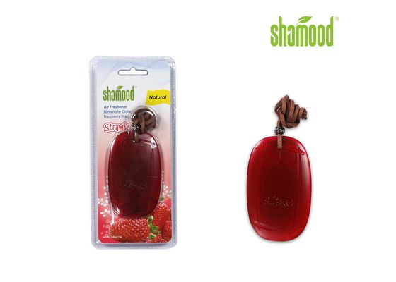 Square Shape Strawberry Smell Plastic Air Freshener 17g