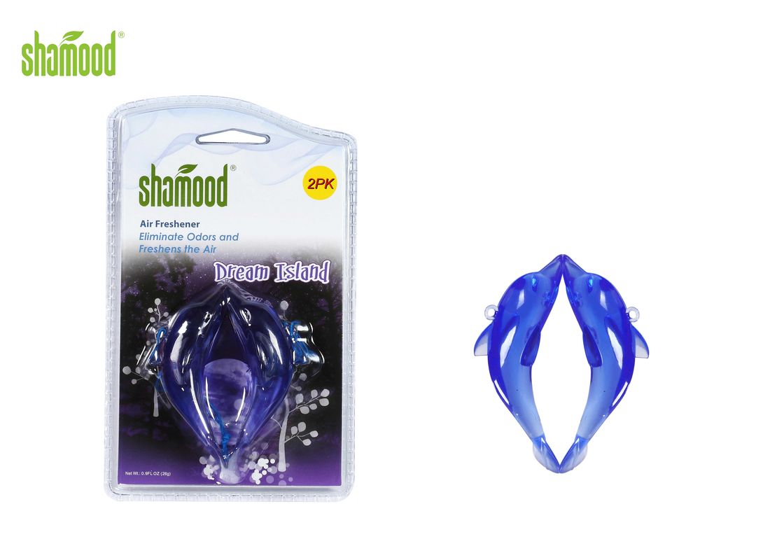 Professional Colorful PVC Car Hanging Air Freshener With Dream Island Fragrance