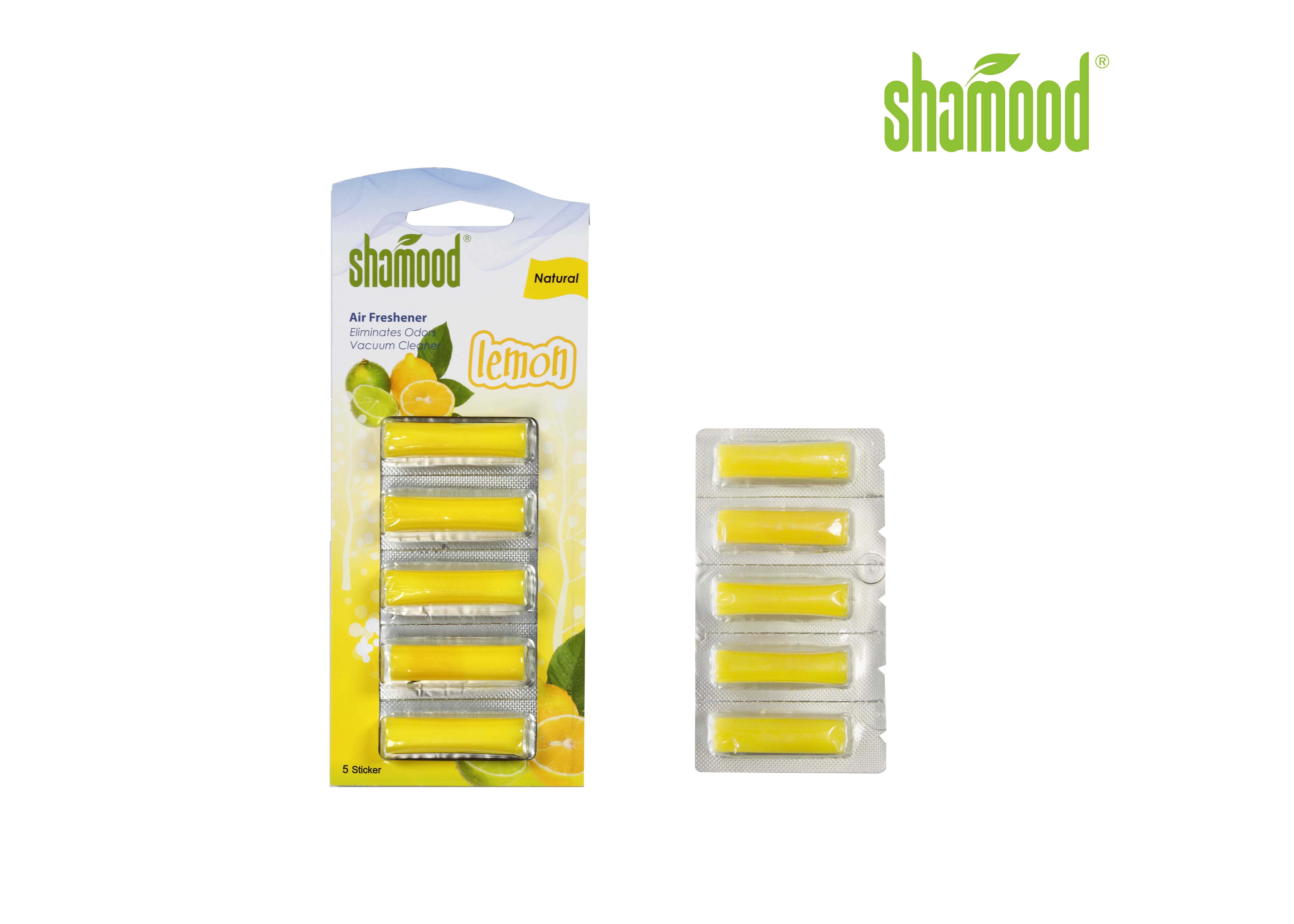 Yellow Lemon Home Small Vacuum Air Fresheners Cleaner 5 Strips / Set