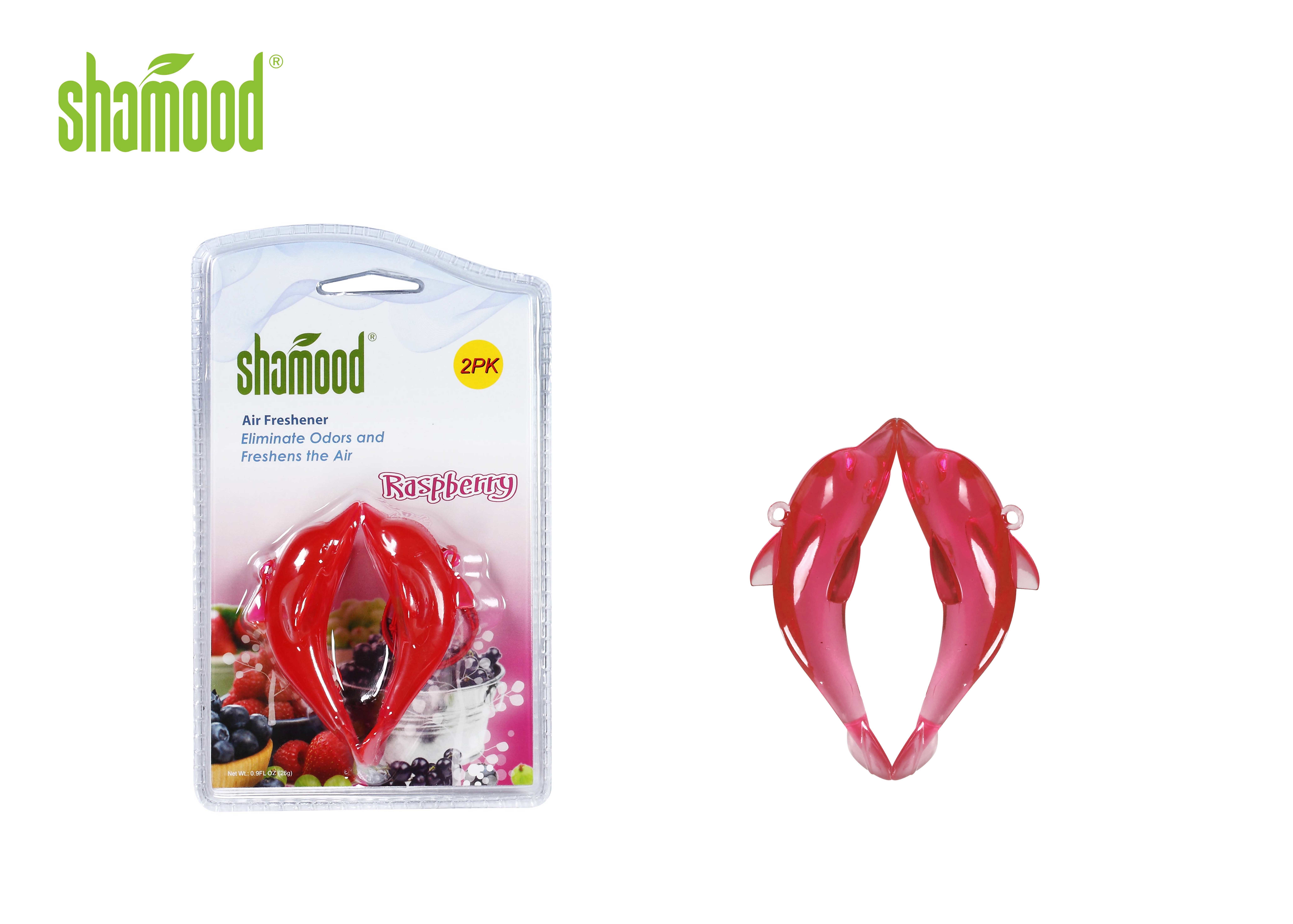 Non Toxic Hanging Air Freshener For Car , Red Cute Custom Air Fresheners