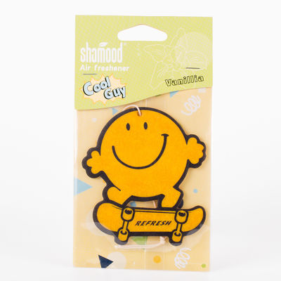 Hanging Long Lasting Vanilla Scent Paper Air Freshener For Auto
